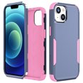 thumbnail image 1 of Mantto for iPhone 13 Mini Case, Heavy Duty Shockproof Drop Protective Hybrid 3 Layer Full Body Rugged Military Grade Protection Hard PC Phone Cover For iPhone 13 Mini, Royalblue/Pink, 1 of 6
