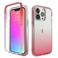 thumbnail image 1 of Mantto iPhone 13 Pro Case, 360 Full Body Cover Clear Bumper Protection Case - Shock Proof edges Slim Hybrid Back Silicone Rubber TPU Bumper Gradient Phone Case for iPhone 13 Pro - Red, 1 of 6