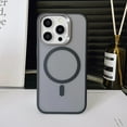 thumbnail image 1 of Mantto iPhone 13 Pro Case [Compatible with MagSafe][Car Mount Supported] Magnetic Translucent Matte Slim Hybrid Rubber Military Drop Protection Thin Shockproof Protective Phone Cover, Black, 1 of 9