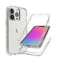 thumbnail image 1 of Mantto iPhone 13 Pro Max Case, 360 Full Body Cover Clear Bumper Protection Case - Shock Proof edges Slim Hybrid Back Silicone Rubber TPU Bumper Gradient Phone Case for iPhone 13 Pro Max - Clear, 1 of 6