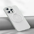 thumbnail image 1 of Mantto For iPhone 14 6.1 inch MagSafe Ultra Slim Fit Case,Luxury Shockproof Camera Lens Protector Hard PC Frosted Anti-Scratch Strong Magnetic Back Phone Cover.For iPhone 14,White, 1 of 9