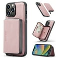 thumbnail image 1 of Mantto for iPhone 14 Case Wallet Case, Detachable PU Leather Zipper Pocket Magnetic Buckle Folio Wallet Credit Card Slots Stand Flip Back Case for iPhone 14 6.1", Pink, 1 of 8