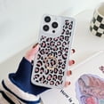thumbnail image 1 of Mantto for iPhone 14 Plus Case, Cute Leopard / Cow Print / Lines Fashion Design Glitter Diamond Ring Kickstand Cover for Women Girls, Shockproof Durable TPU Transparent Slim Phone Case,C, 1 of 9