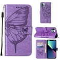 thumbnail image 1 of Mantto iPhone 14 Pro Max Case, Magnetic Folio Butterfly Embossed Wallet Case, Premium Leather Wrist Strap Credit Card Holder Slots Kickstand Shockproof Cover For iPhone 14 Pro Max,
Lightpurple, 1 of 10