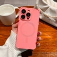 thumbnail image 1 of Mantto for iPhone 15 Plus, Liquid Silicone Rubber Solid Color Shockproof Compatible with MagSafe Back Cover Skin Friendly Feeling Camera Lens Protection Case For iPhone 15 Plus, Pink, 1 of 10