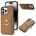 thumbnail image 1 of Mantto for iPhone 15 Pro Max Wallet case with [360°Rotation Ring Kickstand]【RFID Blocking】 Credit Card Holder, PU Leather Phone case Cover Women Men For iPhone 15 Pro Max, Brown, 1 of 11