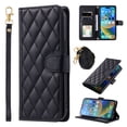 thumbnail image 1 of Mantto for iPhone 16 Wallet Case with Detachable Wrist Strap & Shoulder Strap,Shockproof Luxury PU Leather Purse Credit Card Slots Magnetic Flip Kickstand Crossbody Phone Case, Black, 1 of 7
