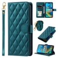 thumbnail image 1 of Mantto for iPhone 16 Wallet Case with Detachable Wrist Strap & Shoulder Strap,Shockproof Luxury PU Leather Purse Credit Card Slots Magnetic Flip Kickstand Crossbody Phone Case, Green, 1 of 7