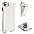 thumbnail image 1 of Mantto for iPhone 7/8/SE 2020/SE 2022 Back Wallet Case with Card Holder, Magnetic Clasp 3 Card Slots RFID Blocking Premium PU Leather Shockproof Anti-Scratch Wallet Phone Case, White, 1 of 7
