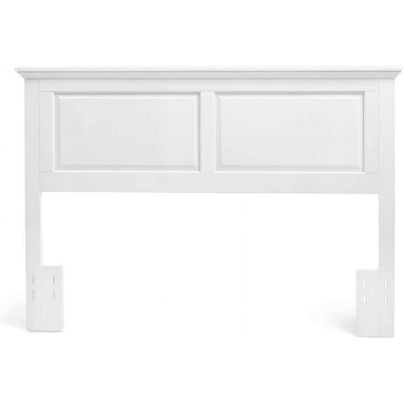 Mantua Arcadia Panel Headboard in Gloss White - Twin Size