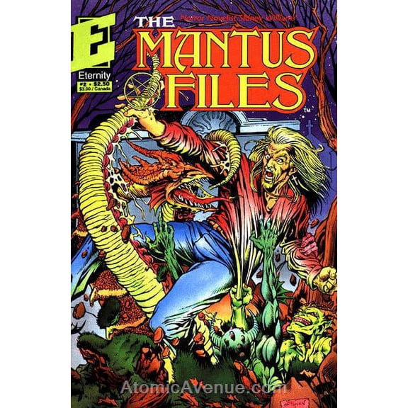 Mantus Files #2 VF ; Eternity Comic Book