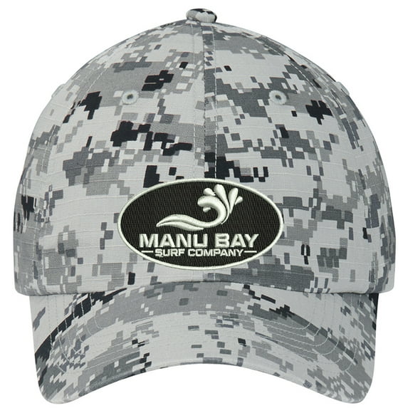 Manu Bay LOGO Patch Digital Camo, Grey Camo