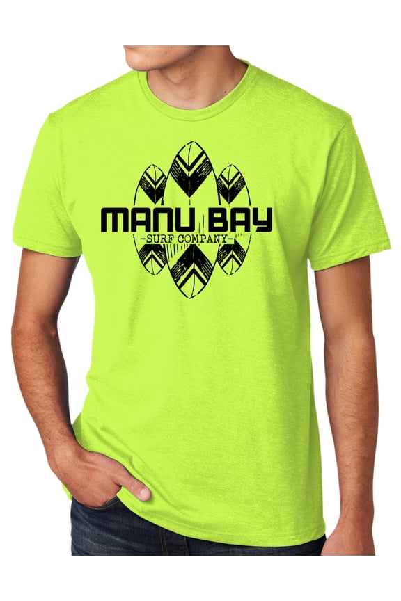 BLACK SURFBOARDS Mens High Visibility Surfing T-shirt, 3XL Neon Yellow