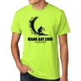 thumbnail image 1 of Manu Bay Surf Company BLACK WAVE Mens High Visibility Surfing T-shirt, Large Neon Yellow, 1 of 2