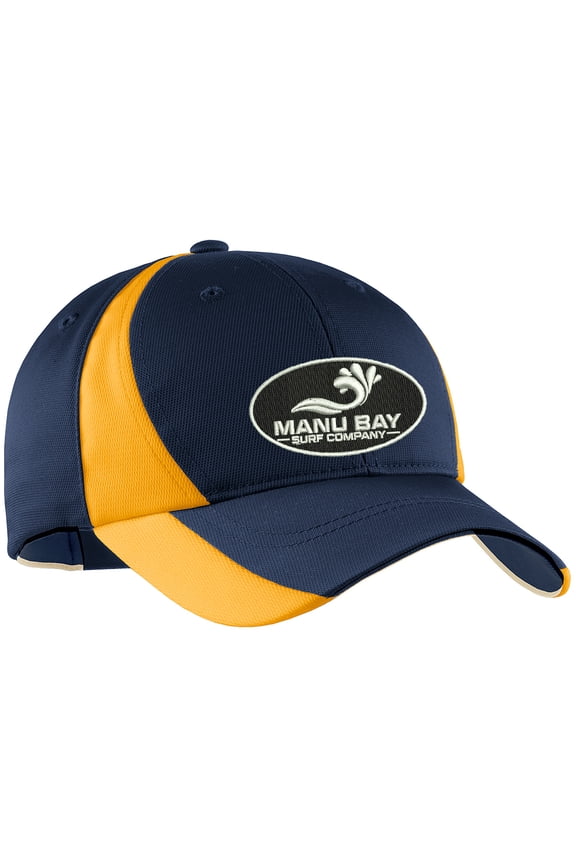 LOGO Dry Zone Nylon Hat, True Navy/Gold