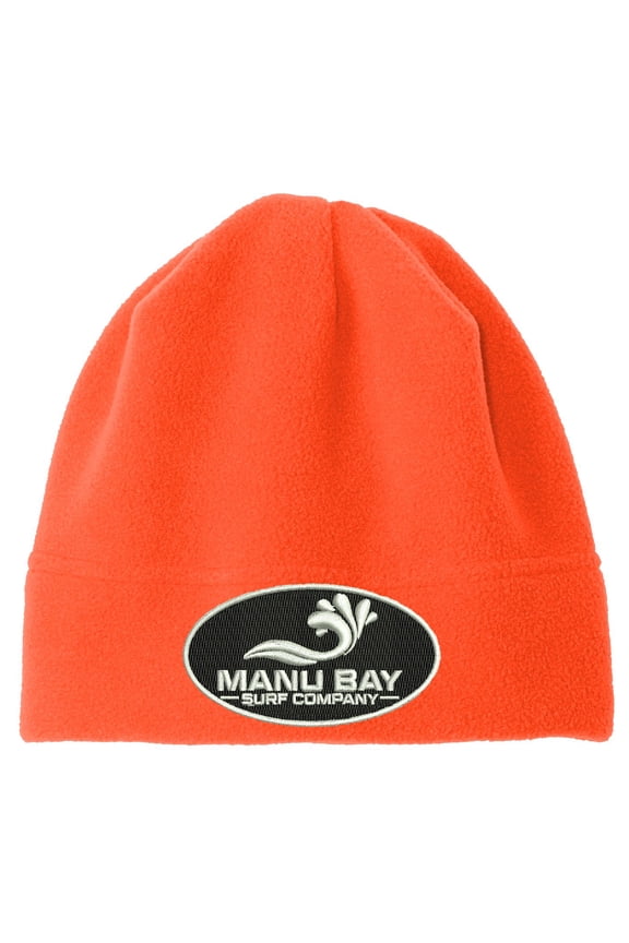 LOGO Patch High Visibility Beanie Hat, Orange