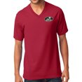 thumbnail image 1 of Manu Bay Surf Company LOGO Patch Men's V-neck Tee Shirt, 2XL RED, 1 of 3