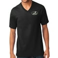 thumbnail image 1 of Manu Bay Surf Company LOGO Patch Men's V-neck Tee Shirt, Large Jet Black, 1 of 3