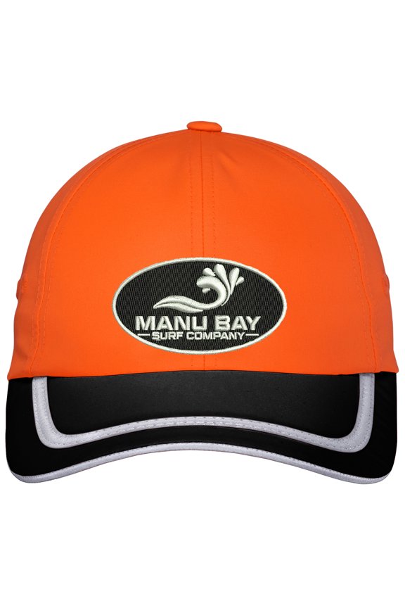 Logo PATCH High Visibilty Hat, Safety Orange/Black