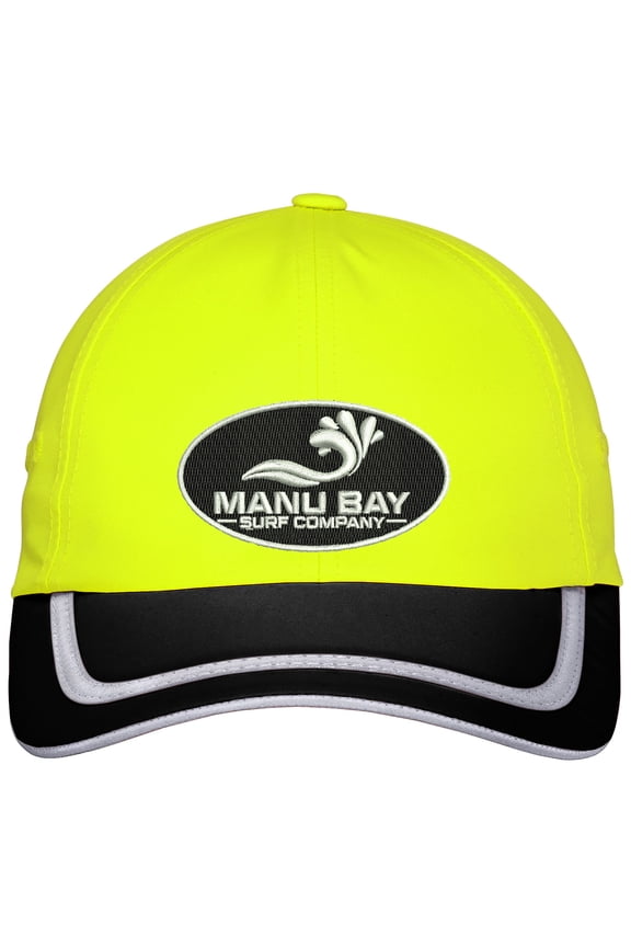 Logo PATCH High Visibilty Hat, Safety Yellow/Black