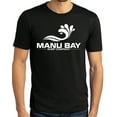 thumbnail image 1 of Manu Bay Surf Company Mens WHITE LOGO Surfer Revolutionary T-shirt, 4XL Black, 1 of 1