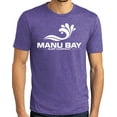 thumbnail image 1 of Manu Bay Surf Company Mens WHITE LOGO Surfer Revolutionary T-shirt, 4XL Purple Frost, 1 of 3