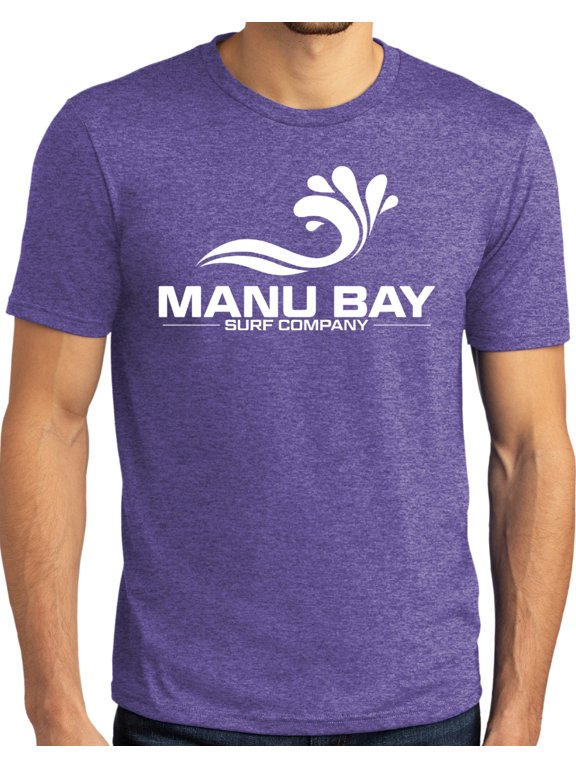 Mens WHITE LOGO Surfer Revolutionary T-shirt, Medium Purple Frost