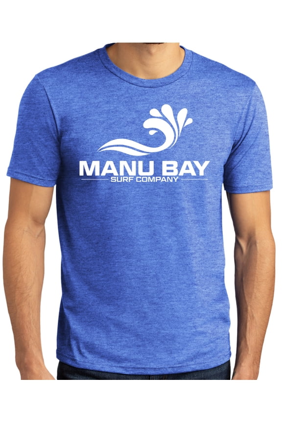 Mens WHITE LOGO Surfer Revolutionary T-shirt, Medium Royal Frost