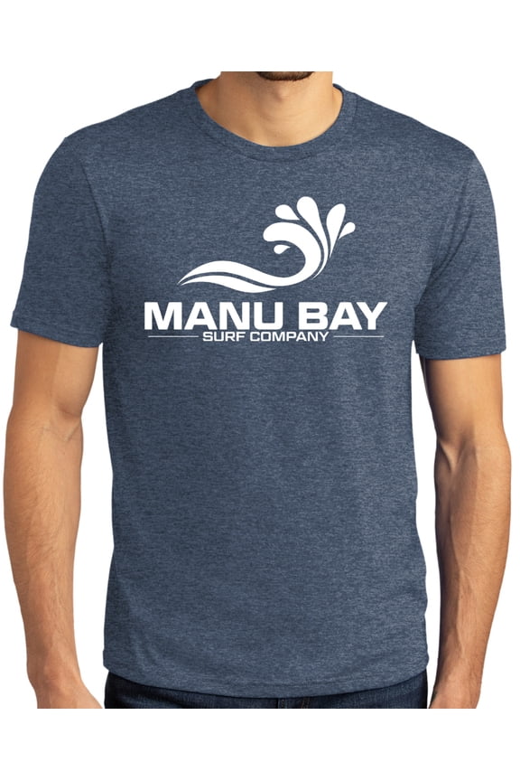 Mens WHITE LOGO Surfer Revolutionary T-shirt, XL Navy Frost
