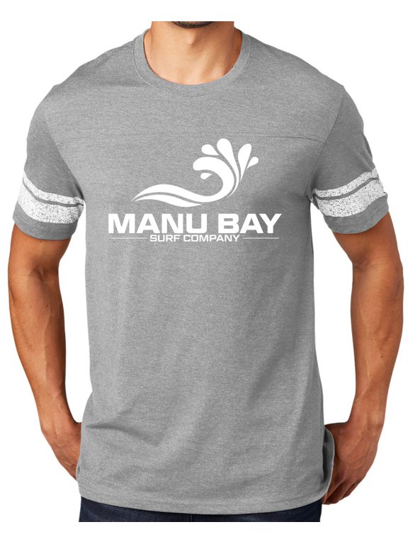 WHITE LOGO Game Tee Shirt, Extra Small Heathered Nickel/White