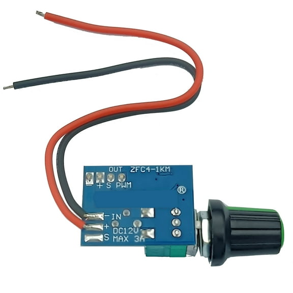 Manual 4 Wires 12V Fan Speed Controller Speed Control Switches for CPU Case Fan with Knob Adjustable Fan Regulator