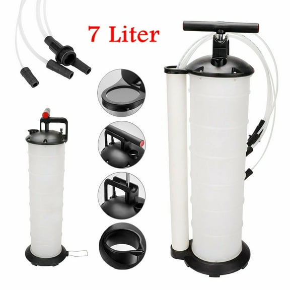 Manual 7 Liter Transfer Oil Fluid Changer Vacuum Extractor Pump Tank Remover