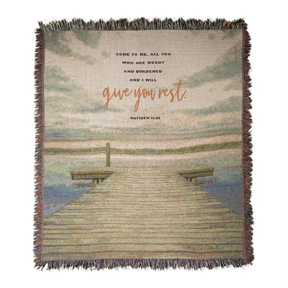 Manual ATGYR Give You Rest Woven Throw, 60-inch Length