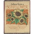 thumbnail image 1 of Manual Advice from a Sunflower Decorative Throw, 1 of 2