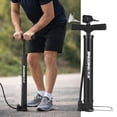 thumbnail image 1 of Manual Air Pump with Pressure Gauge, 160 PSI High Pressure Bike Tire Pump, Universal Valve for Presta Schrader Dunlop for Car and Bicycle, 1 of 9