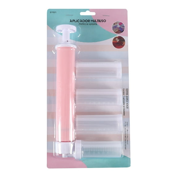 Manual Airbrush for Cakes Glitter Decorating Tools, DIY Baking Cake Airbrush Pump Coloring Spray Gun with 4 Pcs Tube, Kitchen Cake Decorating Kit for Cupcakes Cookies and Desserts