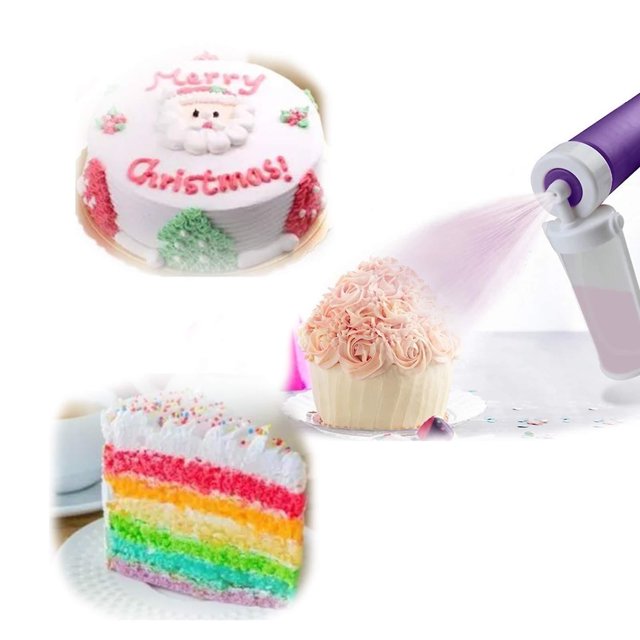 Manual Airbrush For Cakes Glitter Decorating Tools, Fordecorating Cakes