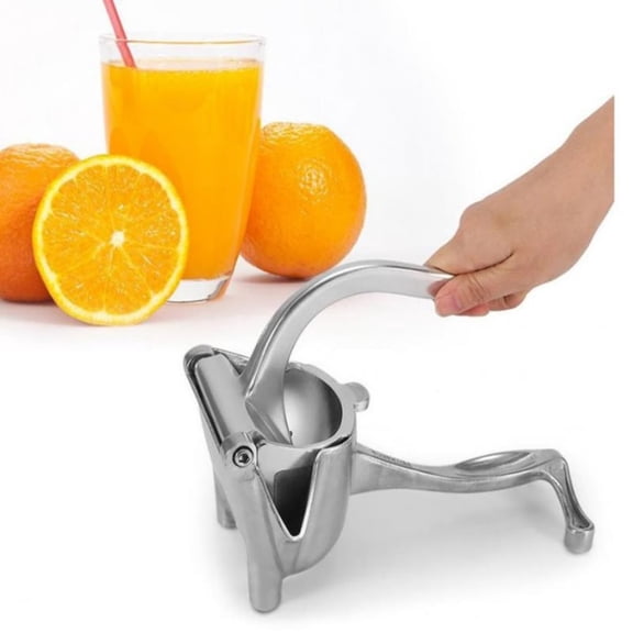 Manual Aluminum Fruit Juicer, Portable Mini Citrus Press Squeezer, Heavy Duty Fruit Grinder, Kitchen Gadget for Lemon Orange Juice Home Beverage Making
