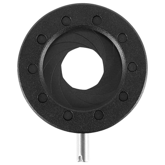 Manual Aperture Adjustable Mechanical Iris Diaphragm Iris Diaphragm for Digital Camera Microscope Iris Lens SK12,1 x iris diaphragm,Black