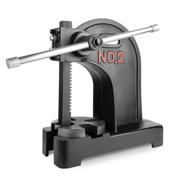 Manual Arbor Press 2 Ton,Maximum Height 8.5 Inch Cast Iron Heavy-duty Desktop Lever Press, for Riveting, Punching, Bending, Black