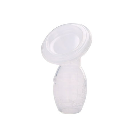 Manual Baby Breast Pump Food Grade Silicone Milk Collector With Lid Breastfeeding Tool