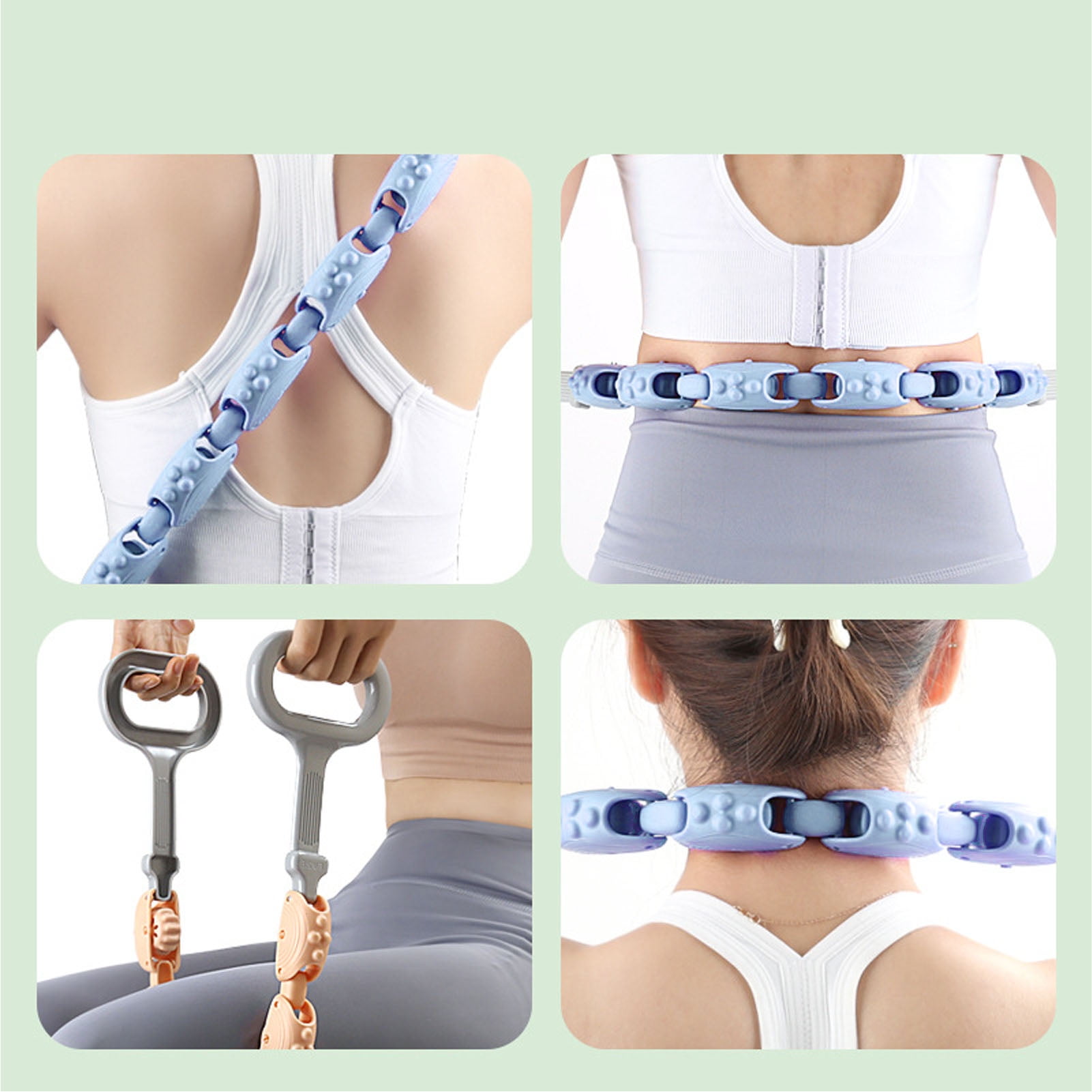 Manual Back Massage Roller Detachable Back Roller Tool Back Massage