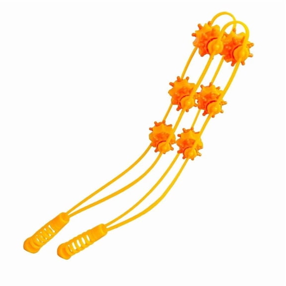 Manual Back Massage Roller Rope, Hand Massager Ball Roller Fascia Roller Manual Massage Strap for Back Neck Shoulder Waist Leg