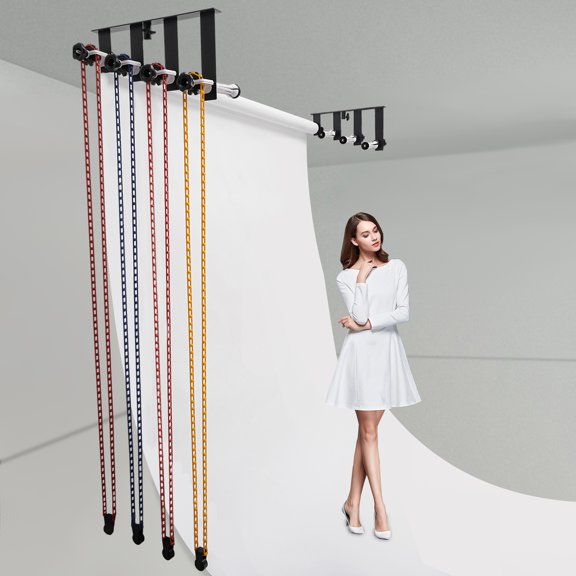 Manual Background Support System 26 lbs Capacity Wall Ceiling Tripod Mount Photography Backdrop Holder