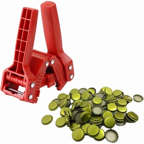 Manual Beer Bottle Capper 26mm Cap Sealer Home Brewing Tool Red