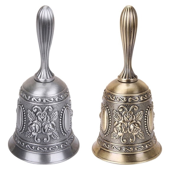 Manual Bell Meditation Hand Bell Retro Style Lucky Dinner Prayer Handmade Decor