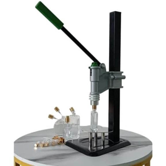 Manual Bench Bottle Capper Tool,13mm-20mm Sealer Perfume Spray Glass Bottle Capper Crimper Manual Detachable Crimping Tool Collar Press Capping Machine (18mm)$$Tools & Hardware Other