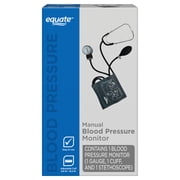 Equate Manual Blood Pressure Cuff, Professional Aneroid Sphygmomanometer, Stethoscope & Adult Cuff 25-36cm / 10-14 Range