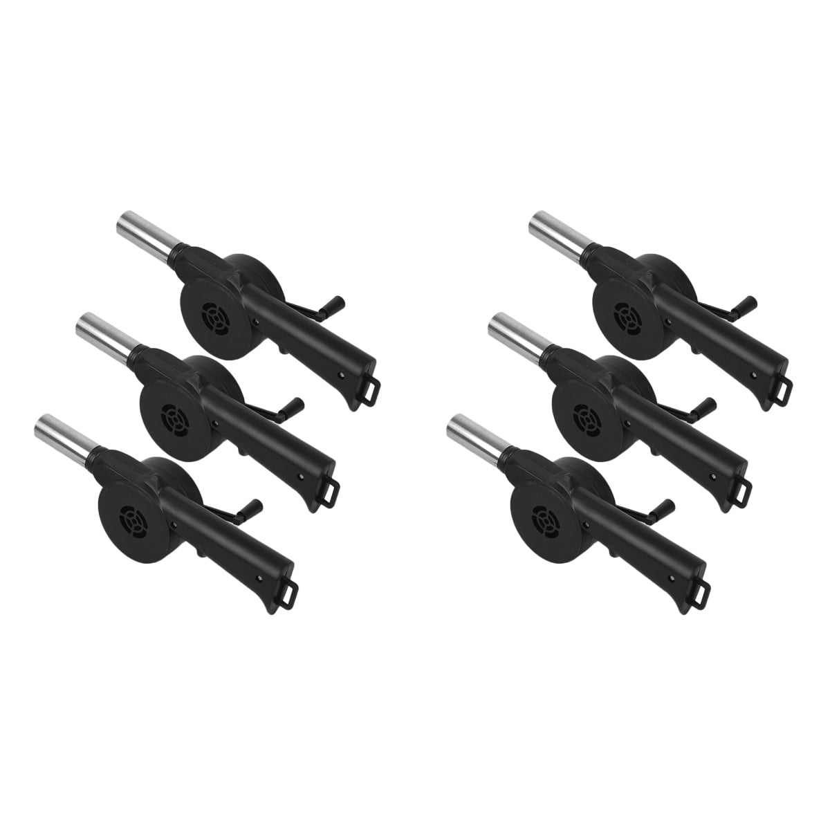 Manual blower bbq combustion tool hand crank 6 pcs small fireplace