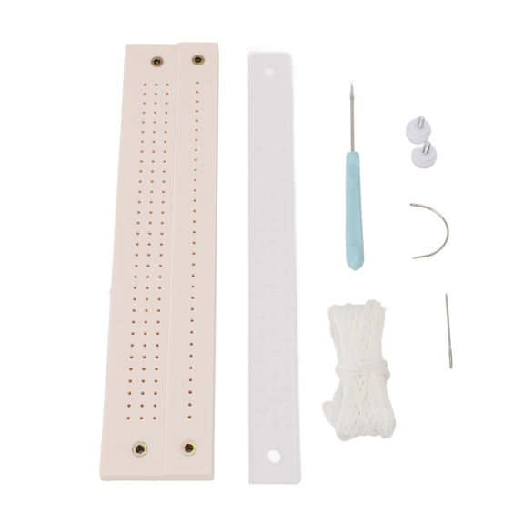 Manual Bookbinding Hole Punch Template Tool Kit Dual Unit 11 in / 28 cm Guide Plate and Pins